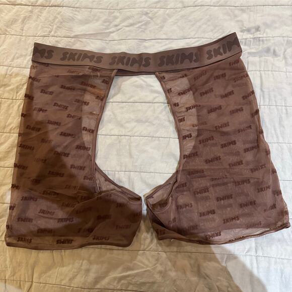 Skims size 4X After Hours Open Shorts in Jasper Brown Women’s NWT - Picture 2 of 5